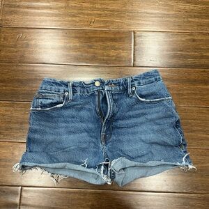 Good American Denim Blue Women's Shorts size 4 (27)